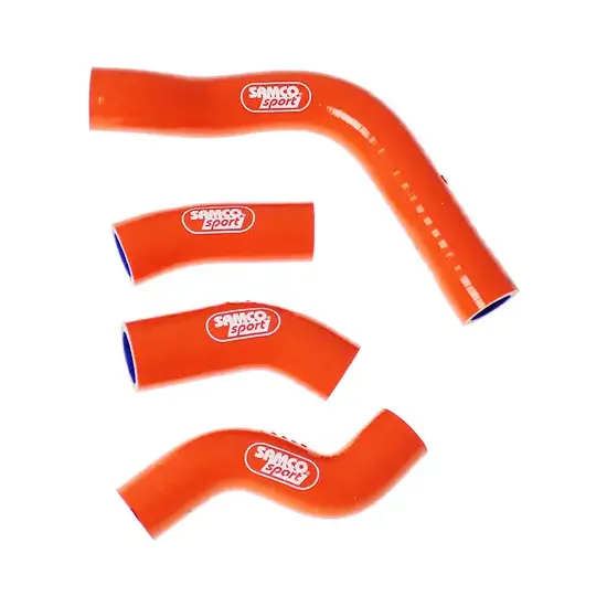 SAMCO SPORT Siliconschlauch Kit OEM Design orange für KTM 250 SX-F 250 XC-F 350 SX-F 350 XC-F Husqvarna FC250 FC350 Modelljahr 2011-2015