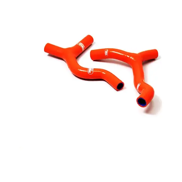 SAMCO SPORT Siliconschlauch Kit Y-Stück - Race Design rot für KTM 85 SX Husqvarna TC85 Modelljahr 2013-2017