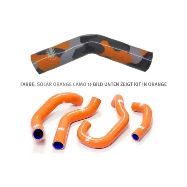 SAMCO SPORT Siliconschlauch Kit OEM Design solar orange camouflage für KTM 1050 1090 1290 S Adventure