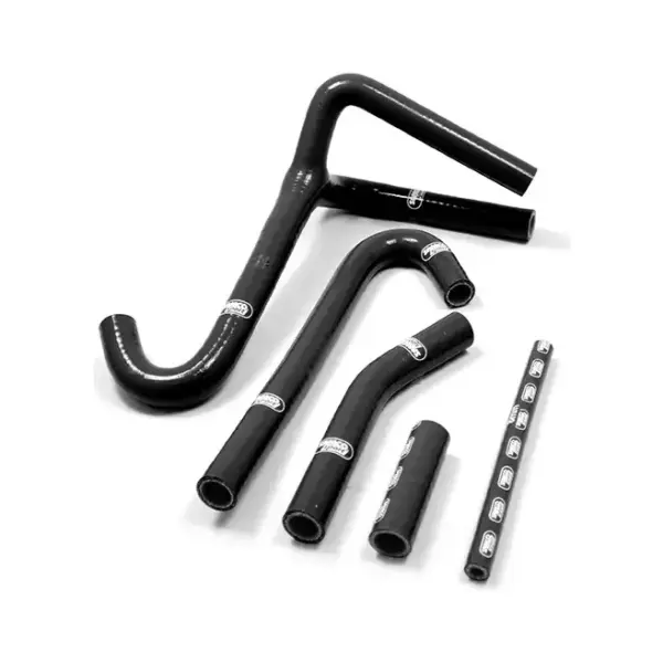 SAMCO SPORT Siliconschlauch Kit Y-Stück - Race Design schwarz für KTM 440 EXC 500 MX 550 M XC Modelljahr 1988-1996