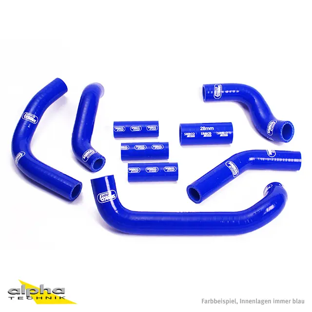 SAMCO SPORT Siliconschlauch Kit blau für Suzuki GSXR750W, GSXR1100W Modelljahr 1992-1998