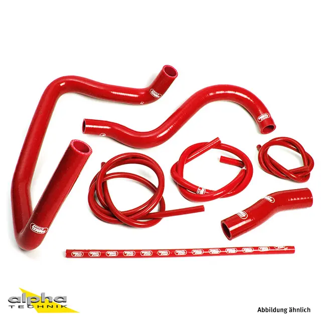 SAMCO SPORT Siliconschlauch Kit rot für Suzuki GSX1300R Hayabusa Modelljahr 1999-2007