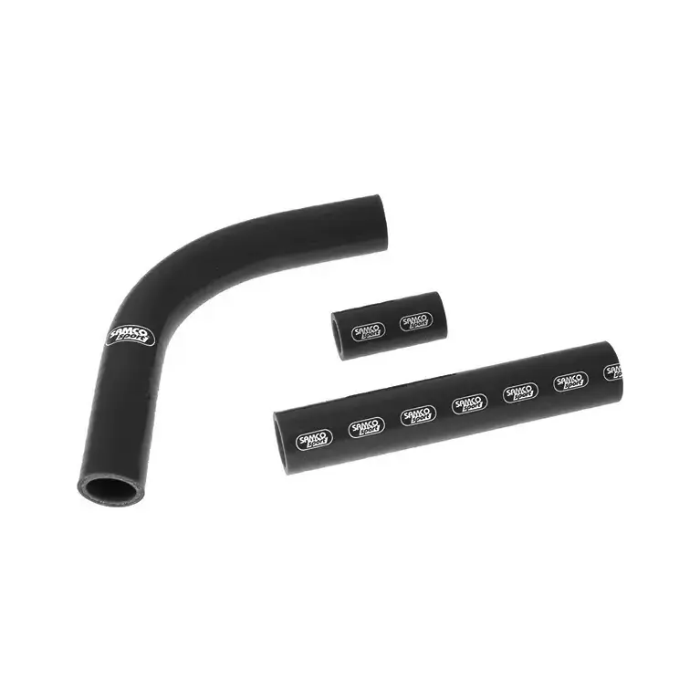SAMCO SPORT Siliconschlauch Kit classic matt schwarz für Suzuki RG400 RG500 Gamma Modelljahr 1985-1987
