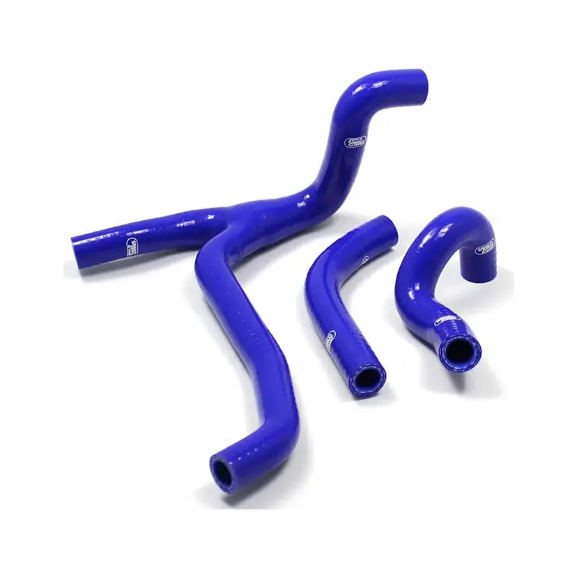 SAMCO SPORT Siliconschlauch Kit Y-Stück - Race Design blau für Suzuki RMZ450 Modelljahr 2015-2017