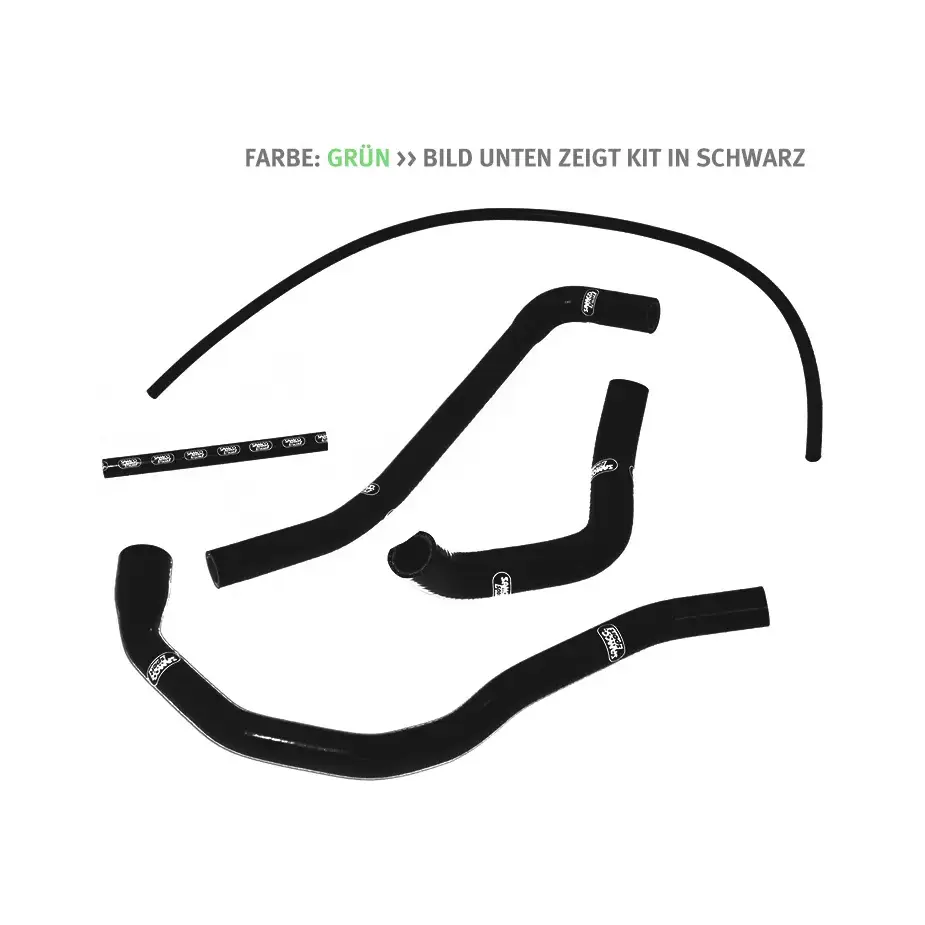 SAMCO SPORT Siliconschlauch Kit grün für Triumph Speed Triple 955i Daytona 955 Modelljahr 2002-2006