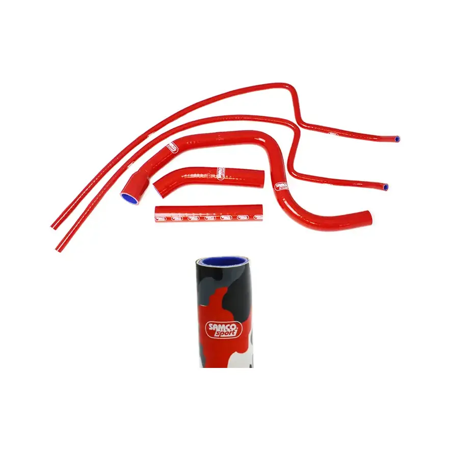 SAMCO SPORT Siliconschlauch Kit fire red camouflage für Triumph Speed Triple 1050i Modelljahr 2011-2015