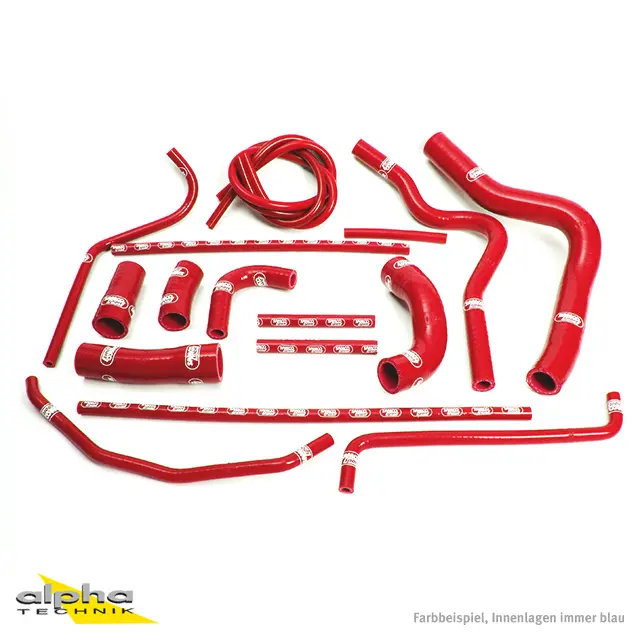SAMCO SPORT Siliconschlauch Kit rot für Yamaha YZF1000R1 Modelljahr 2004-2006