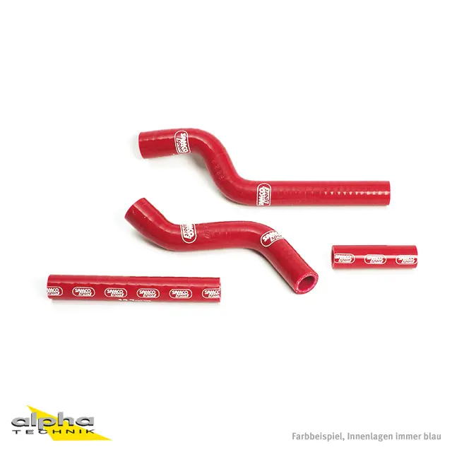 SAMCO SPORT Siliconschlauch Kit rot für Yamaha YZ250F Modelljahr 2007-2009