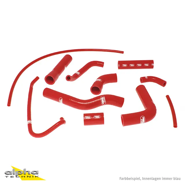 SAMCO SPORT Siliconschlauch Kit rot für Yamaha YZF-R6 Modelljahr 2006-2024