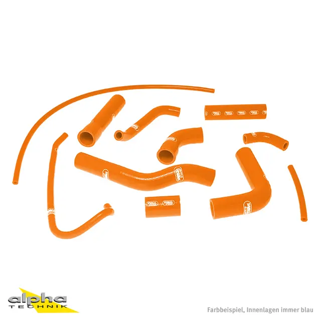 SAMCO SPORT Siliconschlauch Kit orange für Yamaha YZF-R6 Modelljahr 2006-2024
