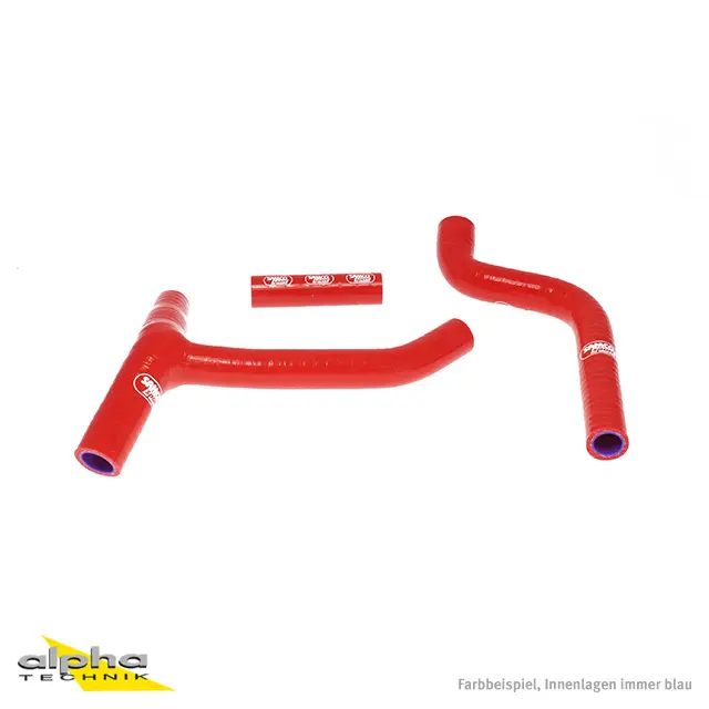 SAMCO SPORT Siliconschlauch Kit Y-Stück - Race Design rot für Yamaha YZ250F Modelljahr 2010-2013