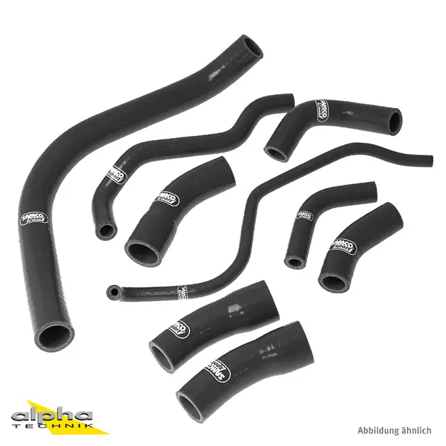 SAMCO SPORT Siliconschlauch Kit schwarz für Yamaha FZS1000 Fazer Modelljahr 2001-2005