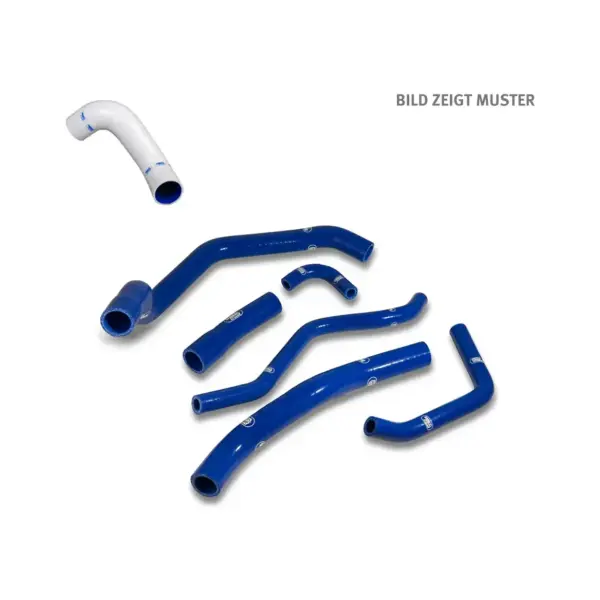 SAMCO SPORT Siliconschlauch Kit nur Verbindungsschläuche zum Kühler weiß für Yamaha YZF-R1 Modelljahr 2007-2008